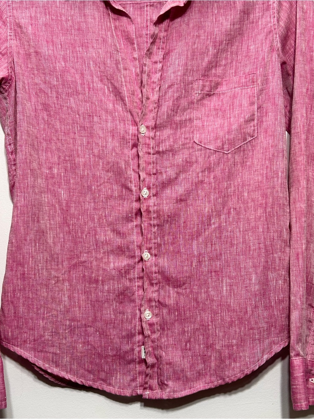 Frank and Eileen 100% Linen Barry Long Sleeve Button Up Shirt Womens Size XS - Picture 4 of 13